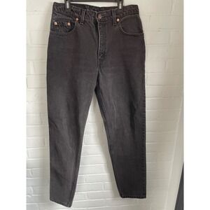 Vintage‎ 1995 Levi's 550 Relaxed Fit Tapered Leg Jeans - Faded Black - Size 11 M